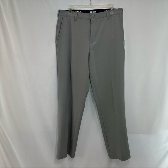IZOD Golf Men's Pants 34x32 Regular Fit Active Stretch 5-Pocket Design Wicking - Picture 1 of 8